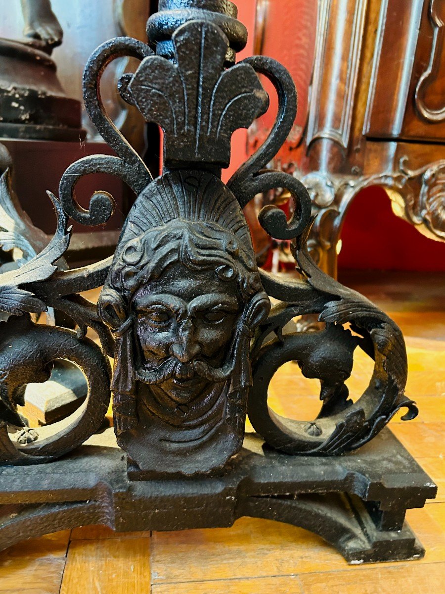 Spectacular Pair Of Andirons -photo-3