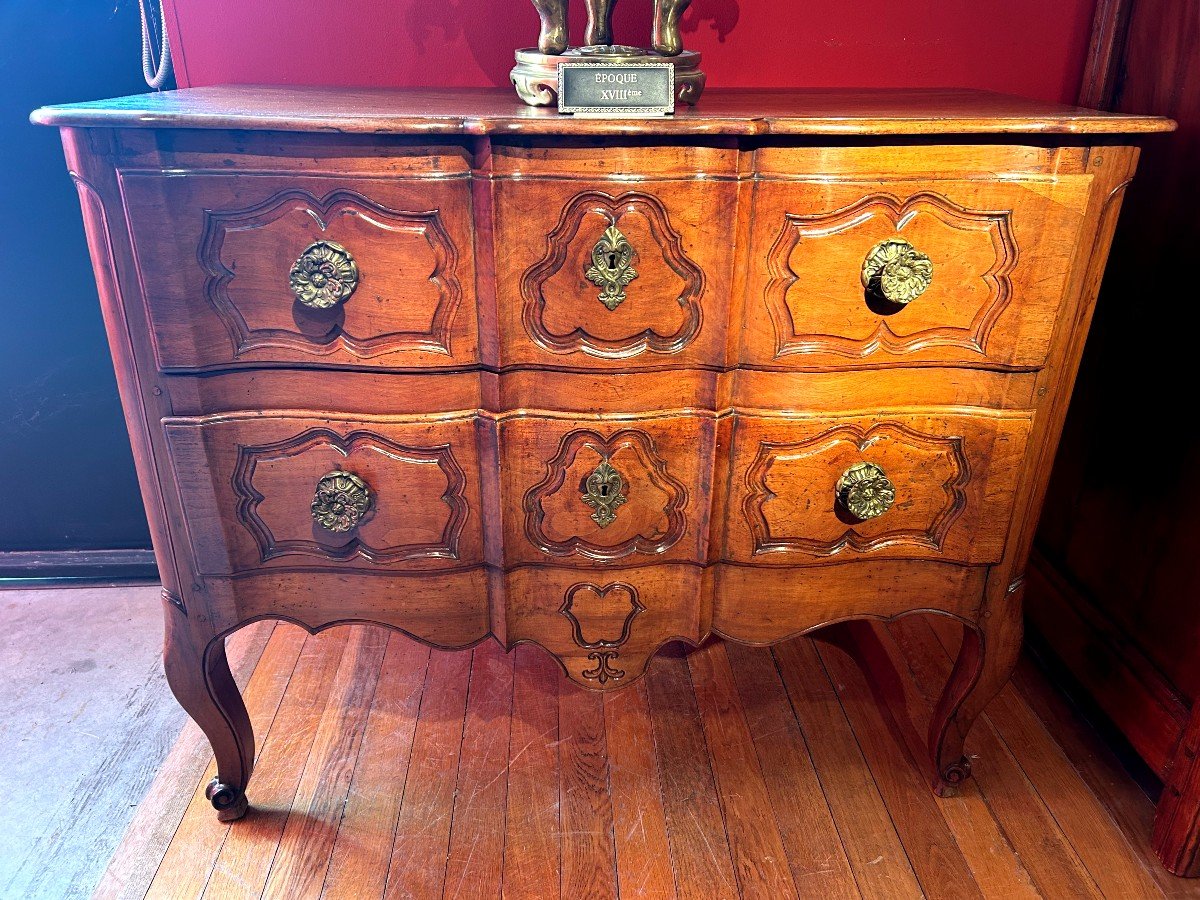 Louis XV Crossbow Chest Of Drawers 