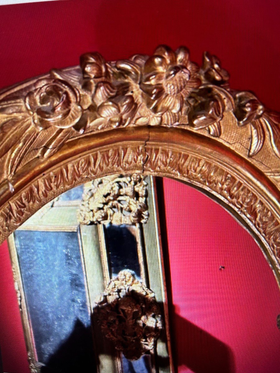 Louis XIV Period Carved And Gilded Wooden Frame-photo-3