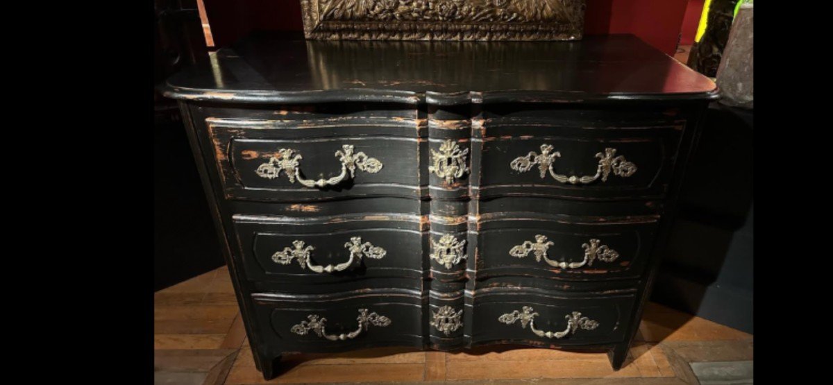 Commode Louis XIV d'époque 18ème Siècle-photo-1