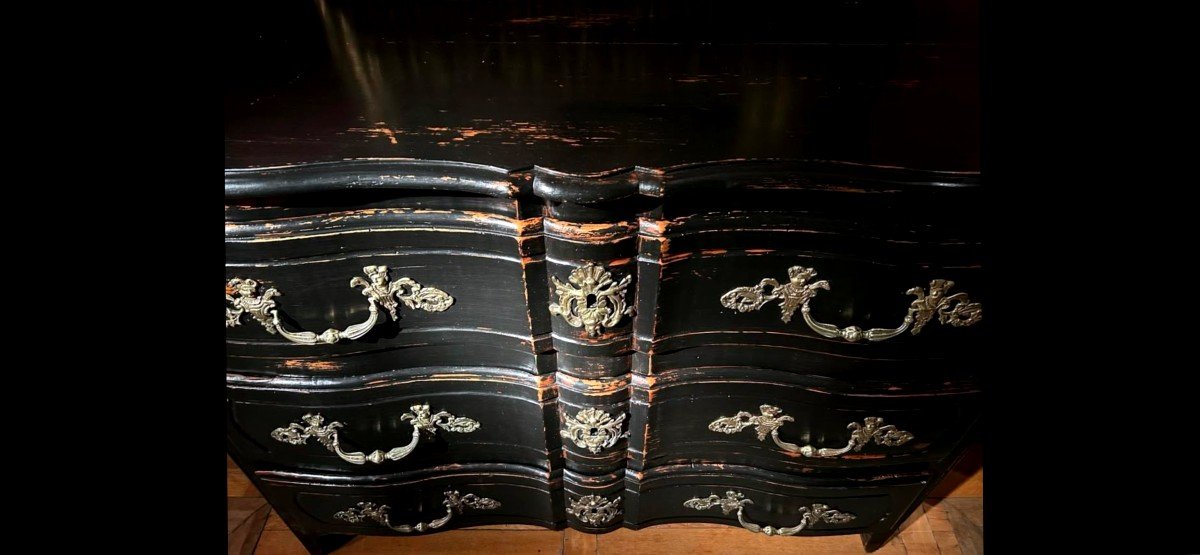 Commode Louis XIV d'époque 18ème Siècle-photo-3