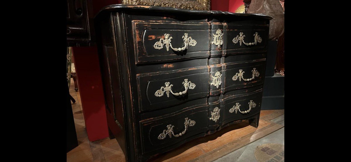 Commode Louis XIV d'époque 18ème Siècle-photo-4