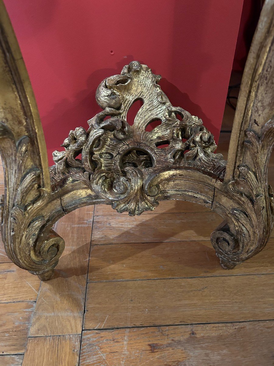 Louis XV Period Gilded Wood Console-photo-6