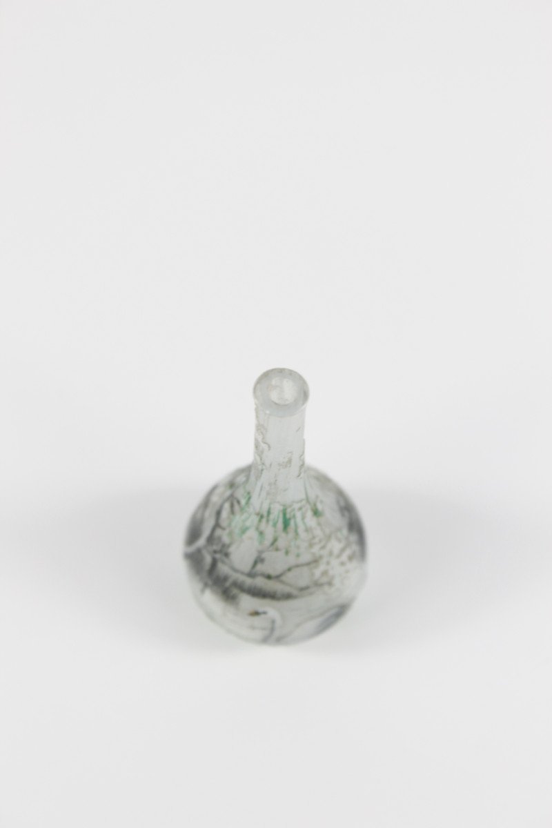 Vase Miniature Daum Nancy (cygne)-photo-4