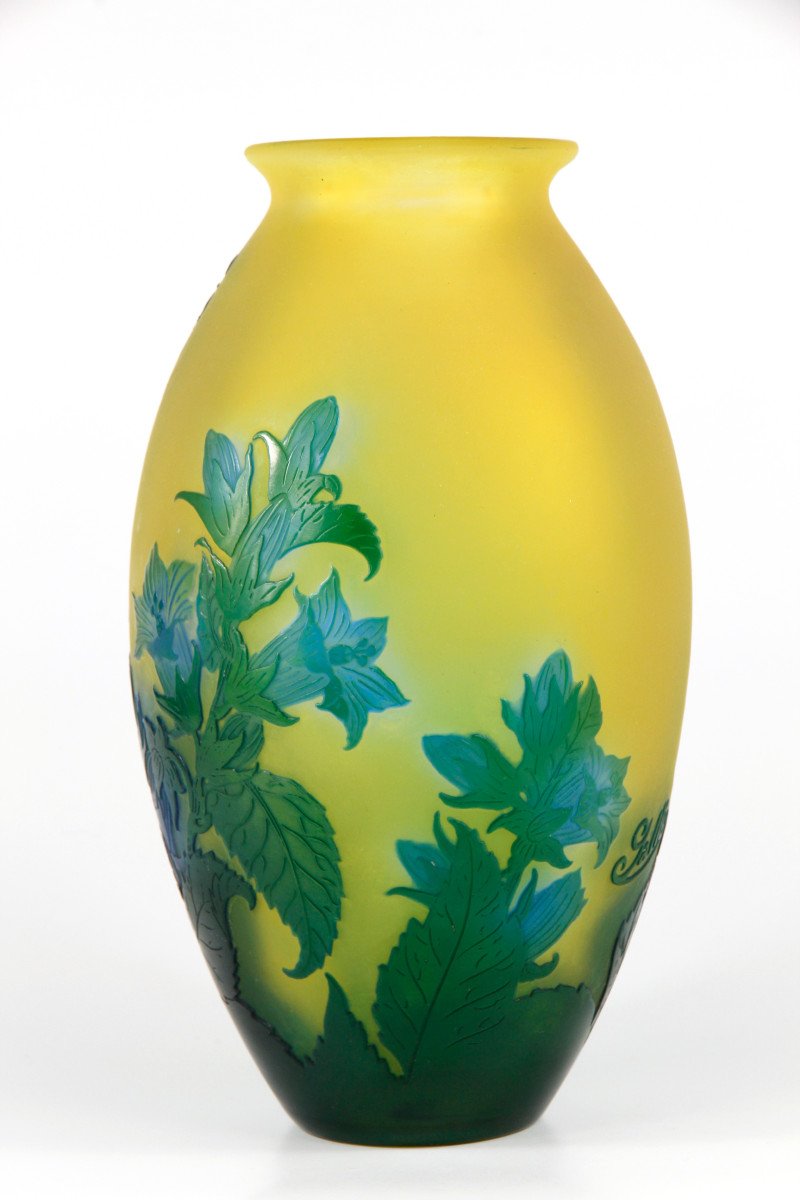 Gallé Vase (bellflowers)-photo-2