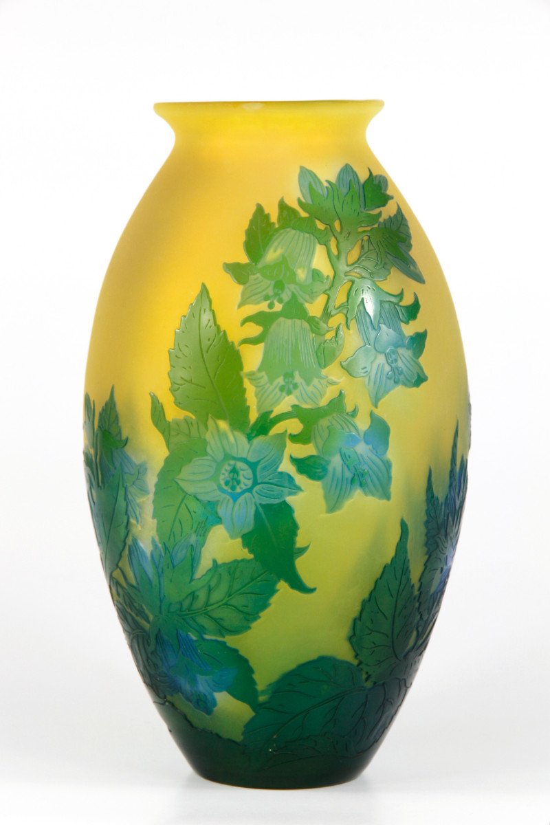 Gallé Vase (bellflowers)
