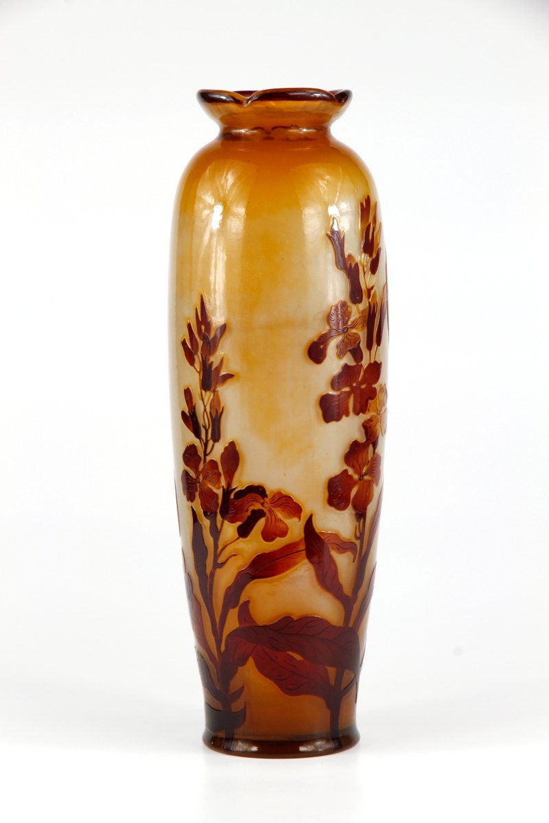 Gallé Vase (wallflowers)-photo-2