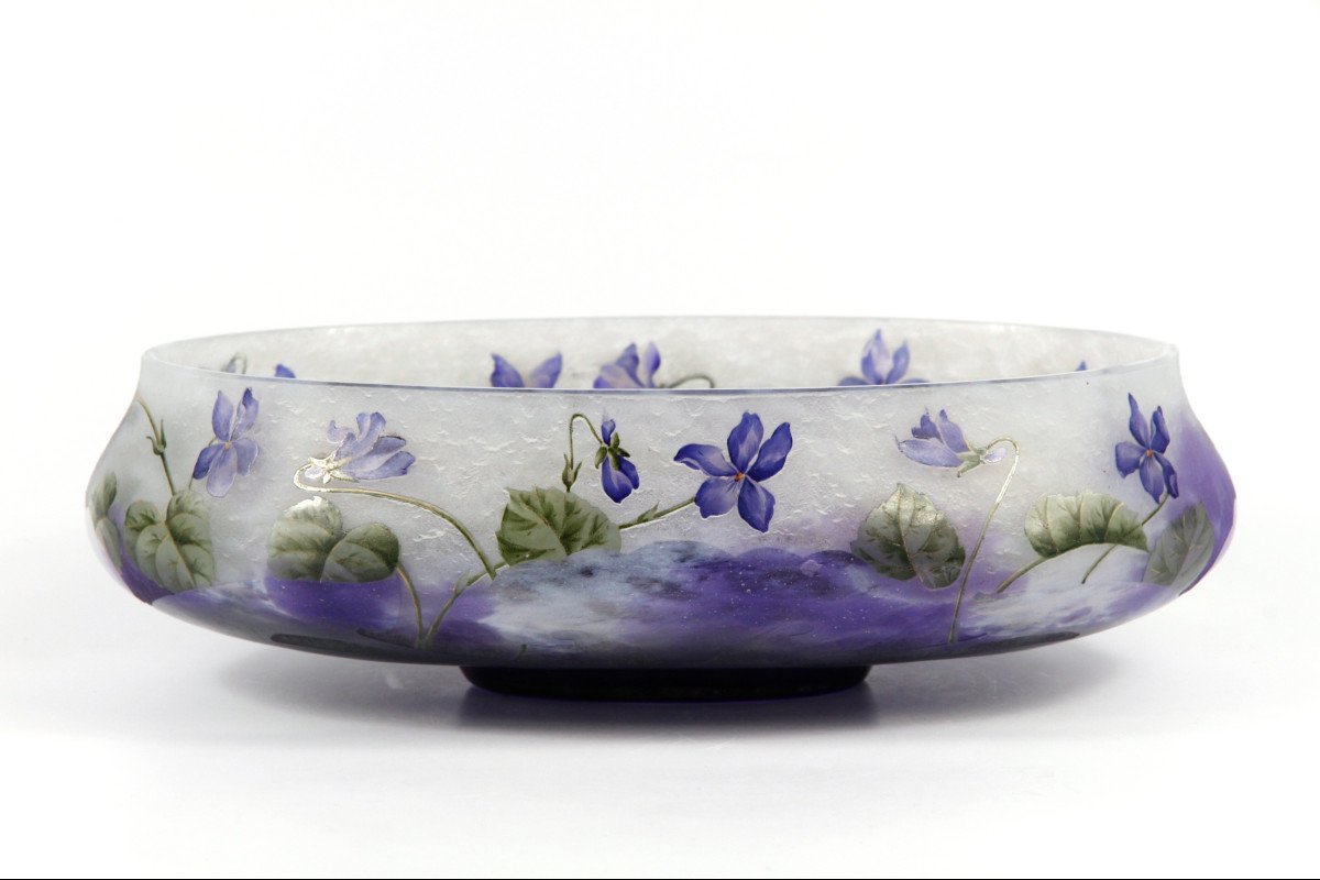 Daum Nancy Bowl (violets)