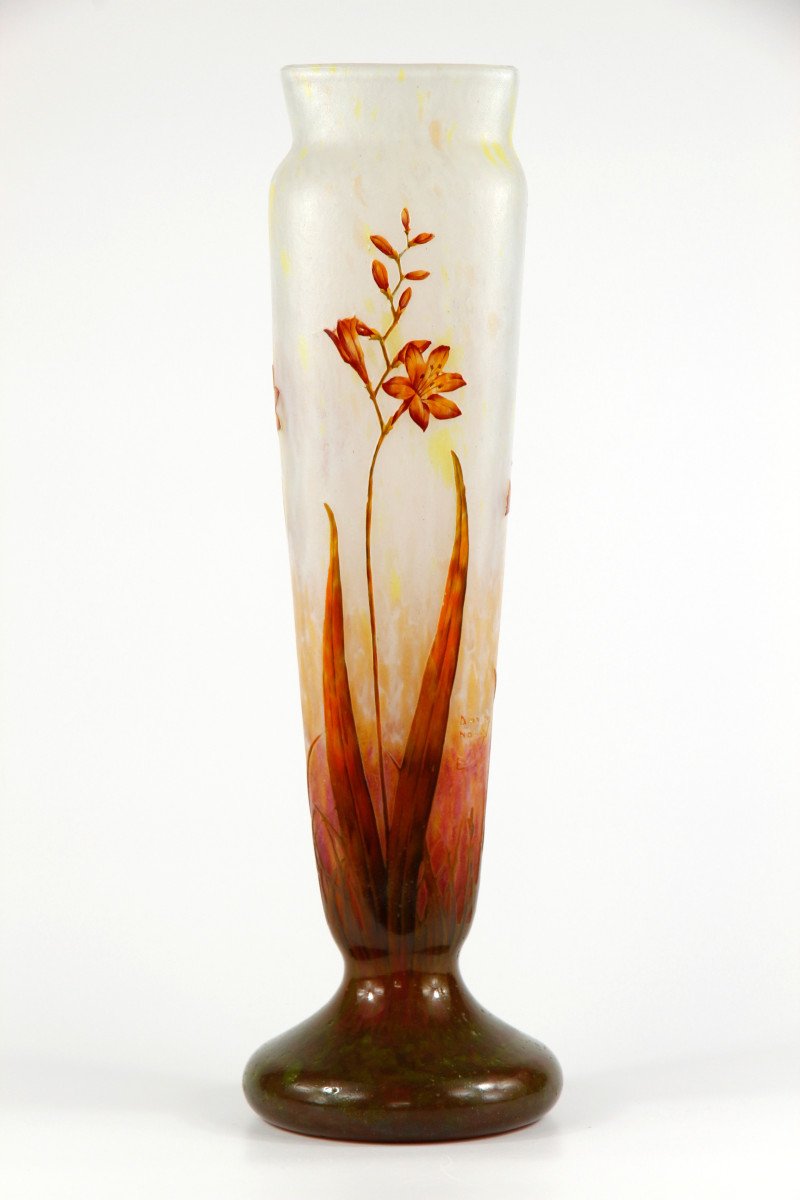 Daum Nancy Vase (montbretia)-photo-4