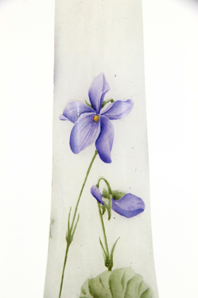 Vase Daum Nancy (Violettes)-photo-6