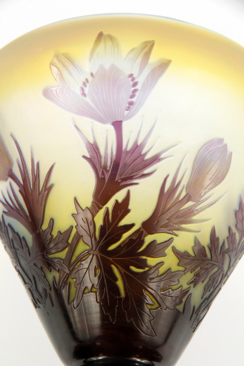 Gallé Vase (pulsatilla)-photo-6