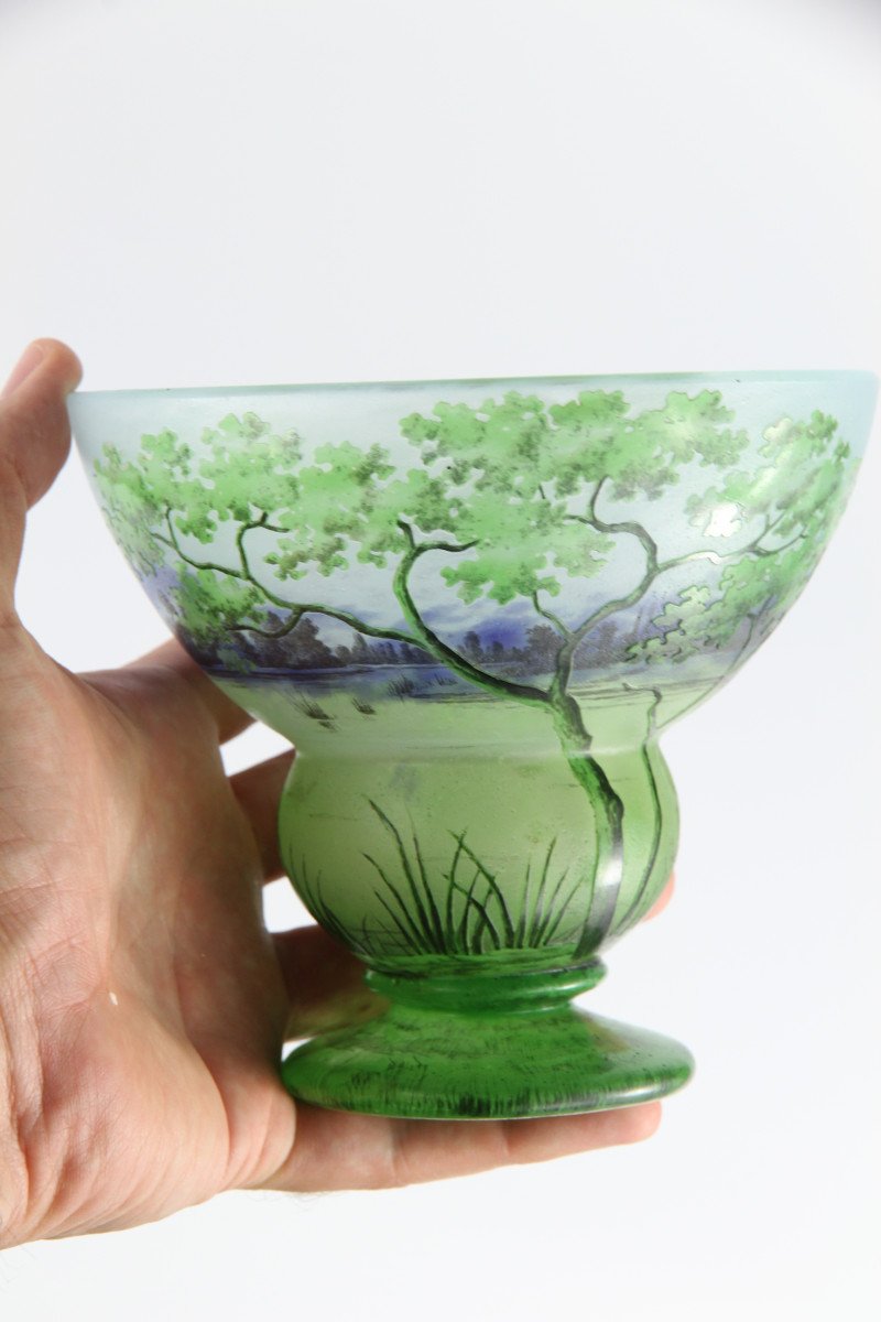 Daum Nancy Vase (river Landscape)-photo-4