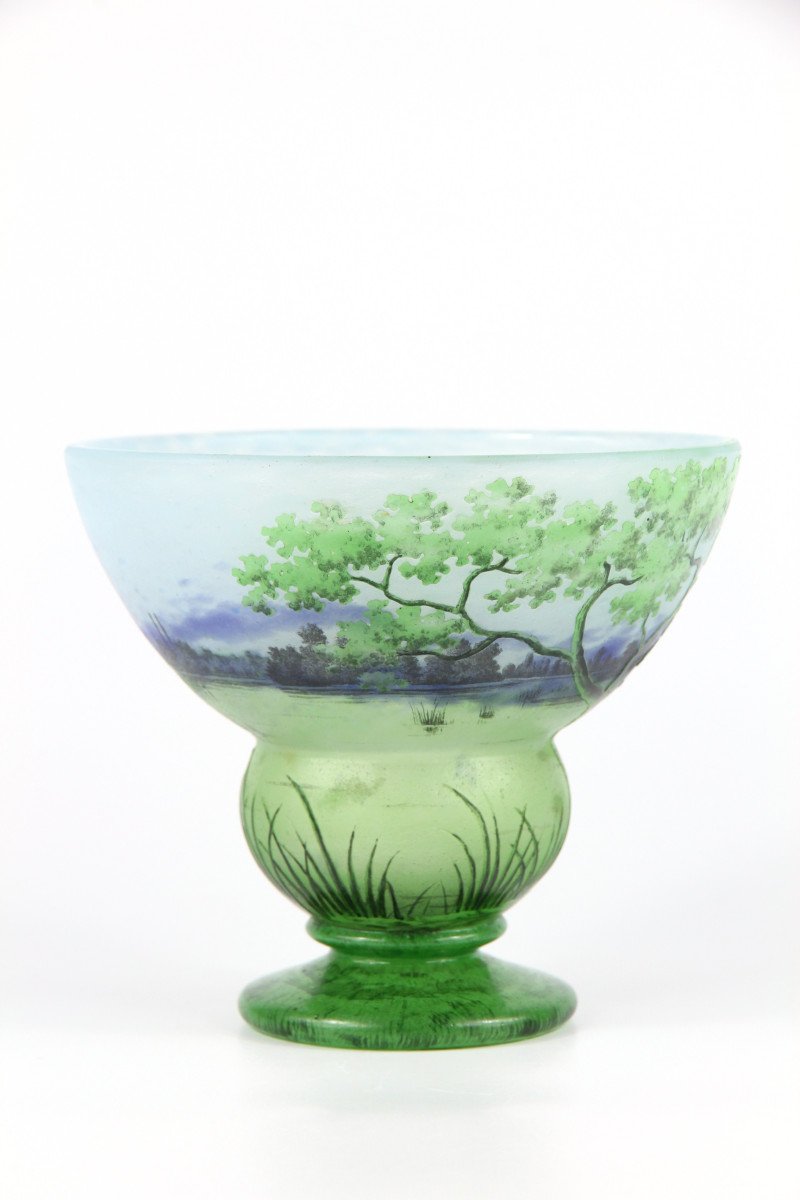 Daum Nancy Vase (river Landscape)-photo-3