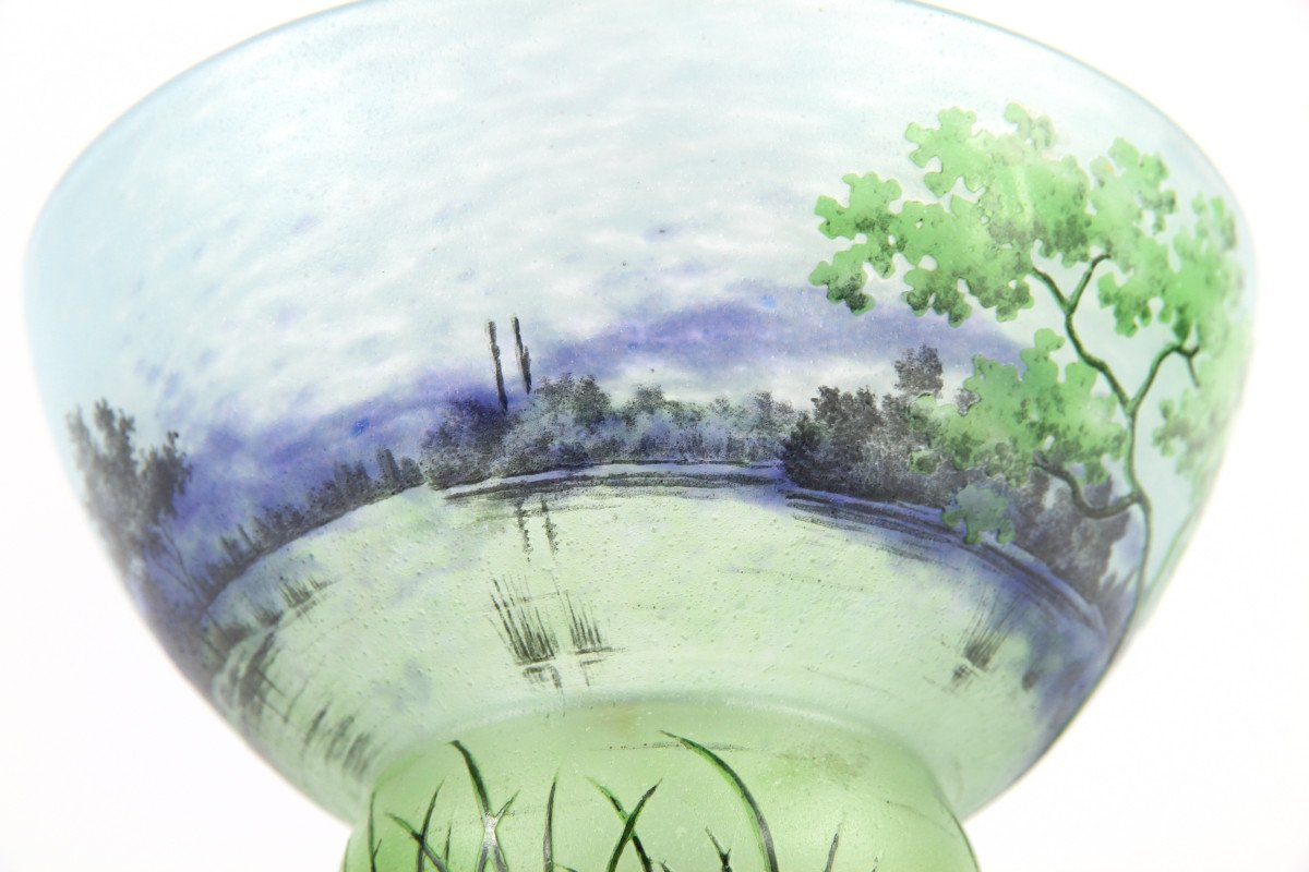 Daum Nancy Vase (river Landscape)-photo-6