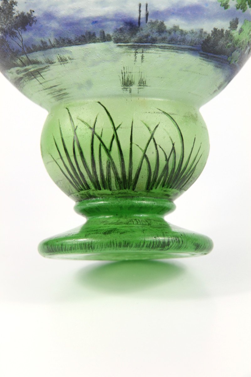 Daum Nancy Vase (river Landscape)-photo-7