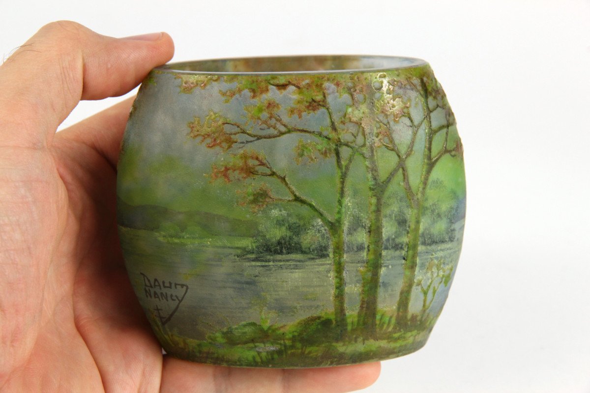 Daum Nancy Vase (river Landscape)-photo-4