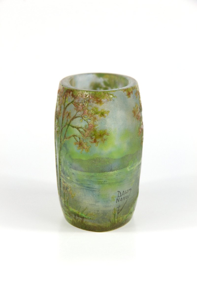 Daum Nancy Vase (river Landscape)-photo-1