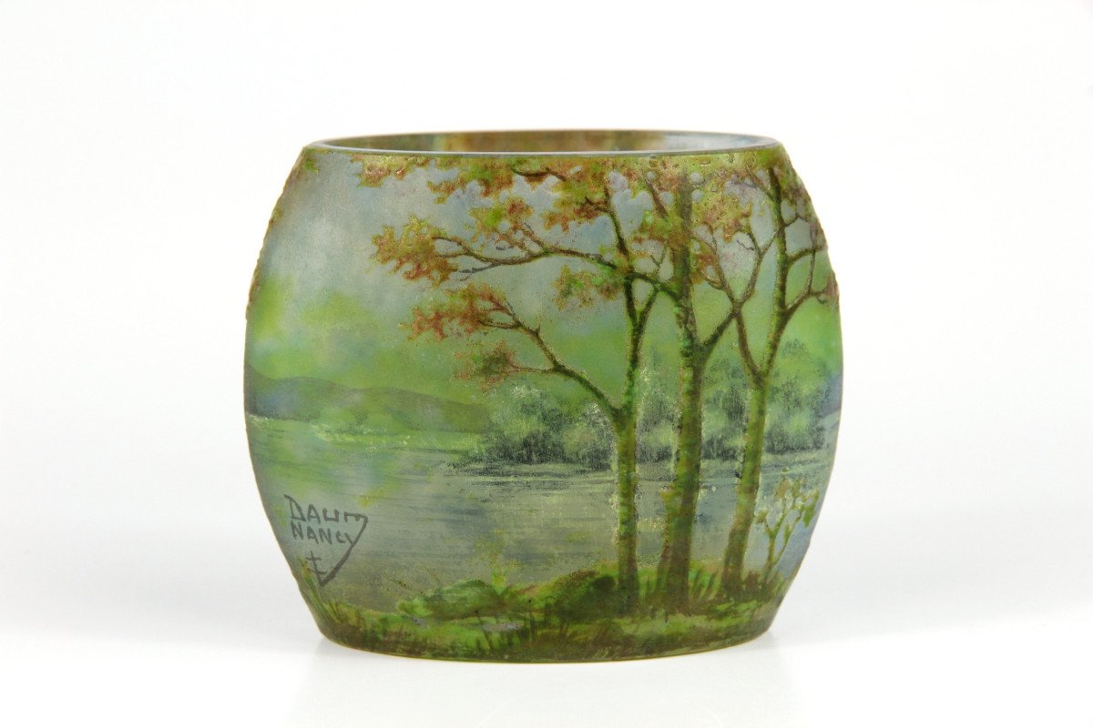 Daum Nancy Vase (river Landscape)-photo-2