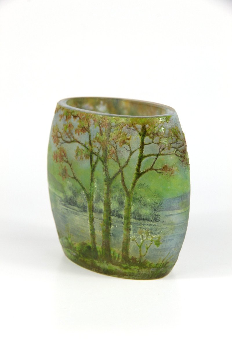 Daum Nancy Vase (river Landscape)-photo-4