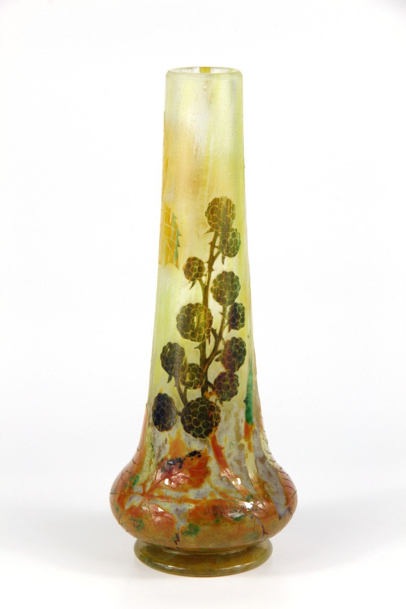 Daum Nancy Vase (blackberries)