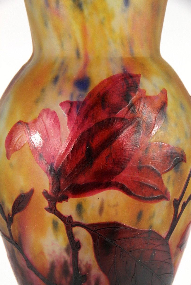 Vase Daum Nancy (magnolia)-photo-3