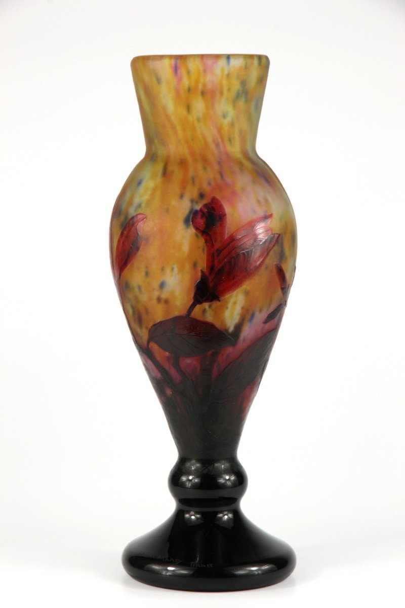 Vase Daum Nancy (magnolia)-photo-2