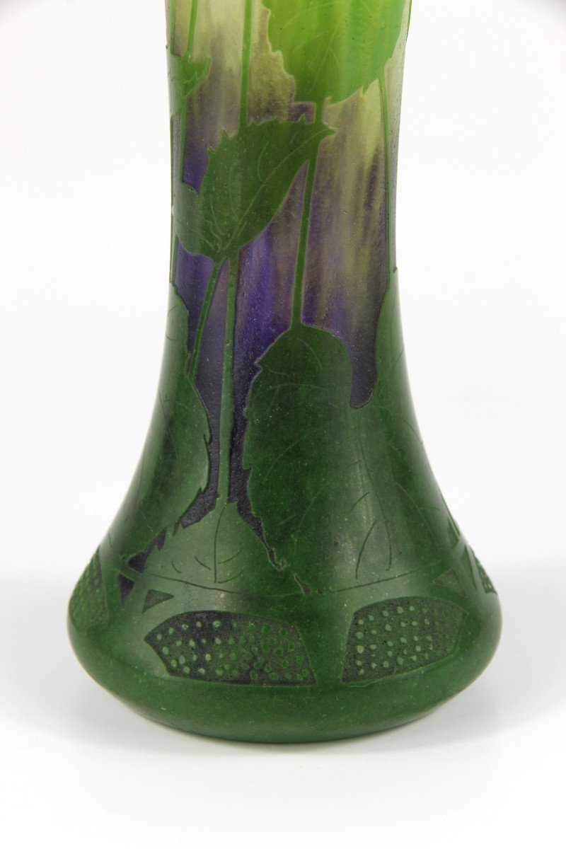 Vase Daum Nancy (violets)-photo-5