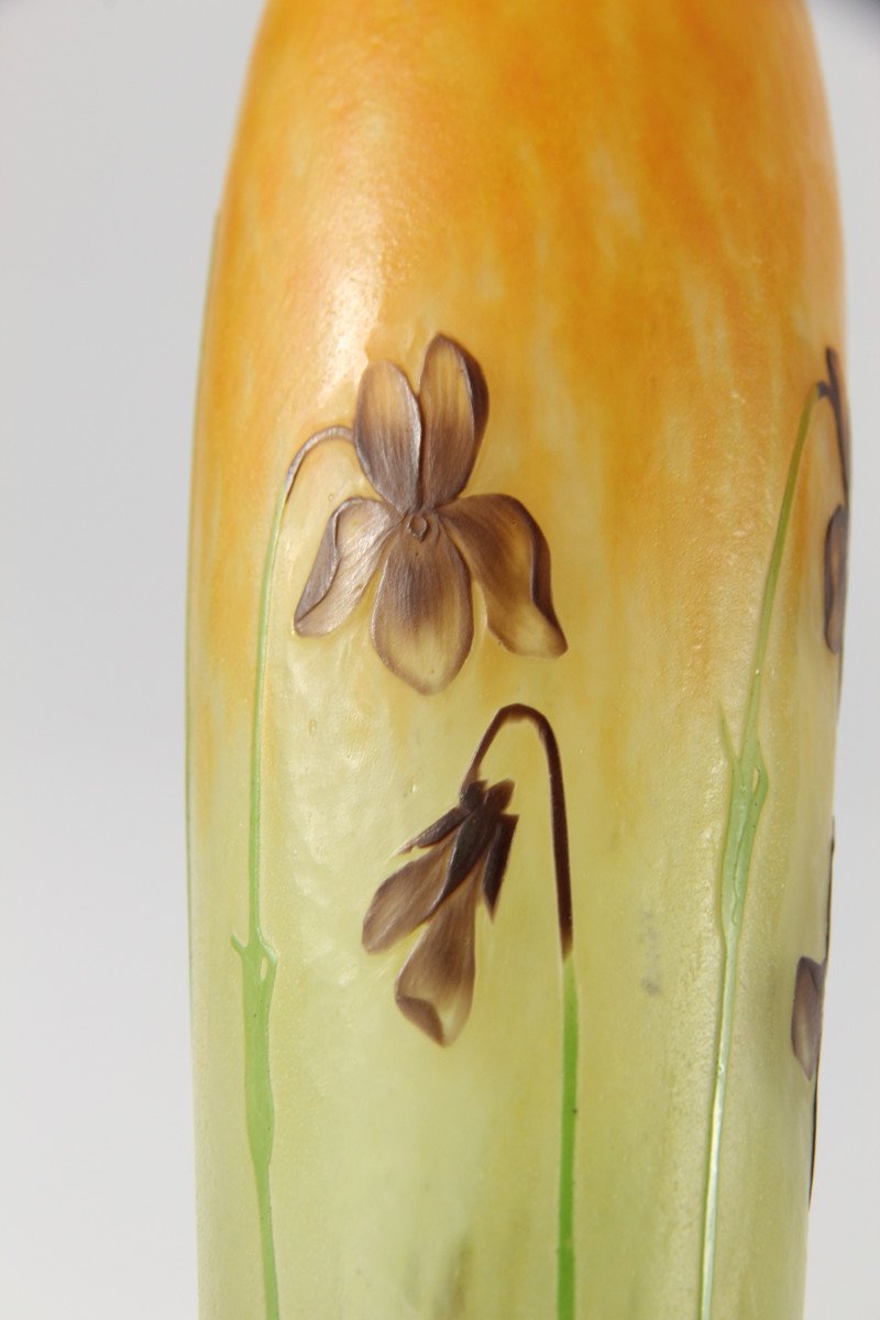 Vase Daum Nancy (violets)-photo-7