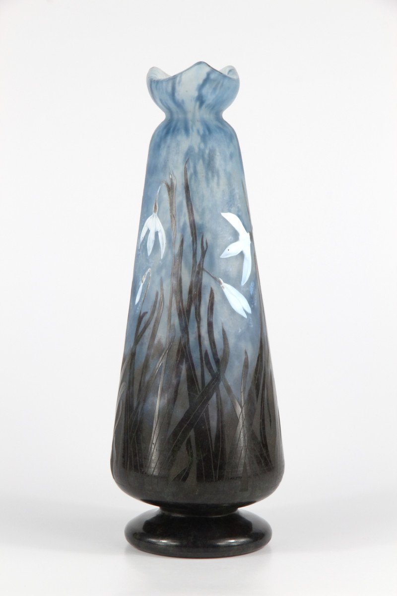 Vase Daum Nancy (perce-neige)-photo-2