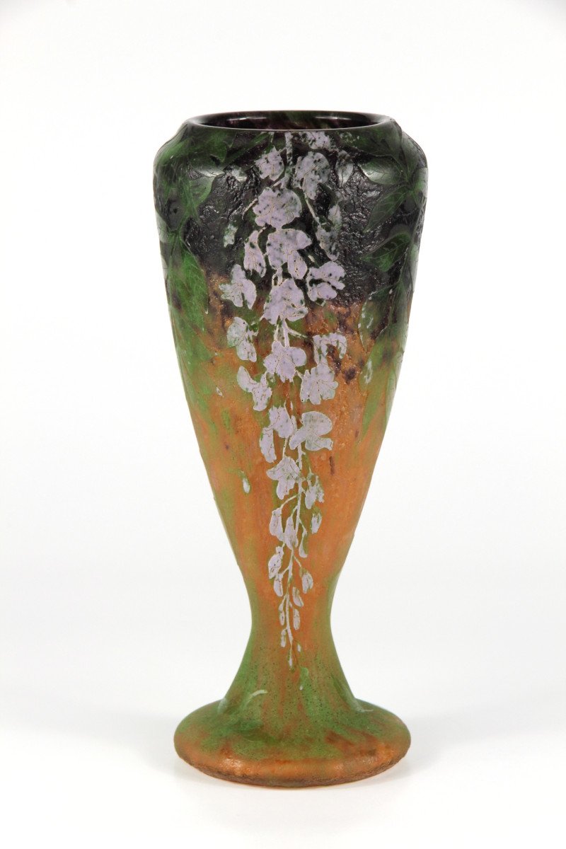 Vase Daum Nancy (glycines)-photo-2