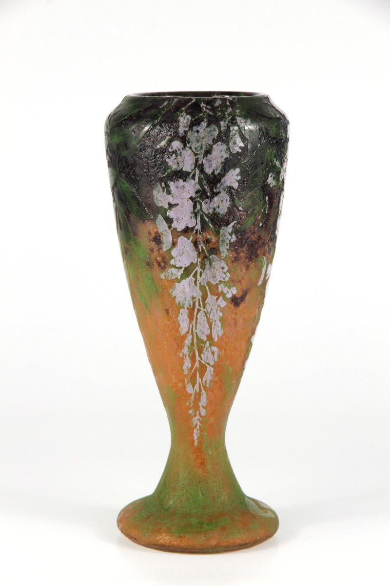 Vase Daum Nancy (glycines)-photo-3