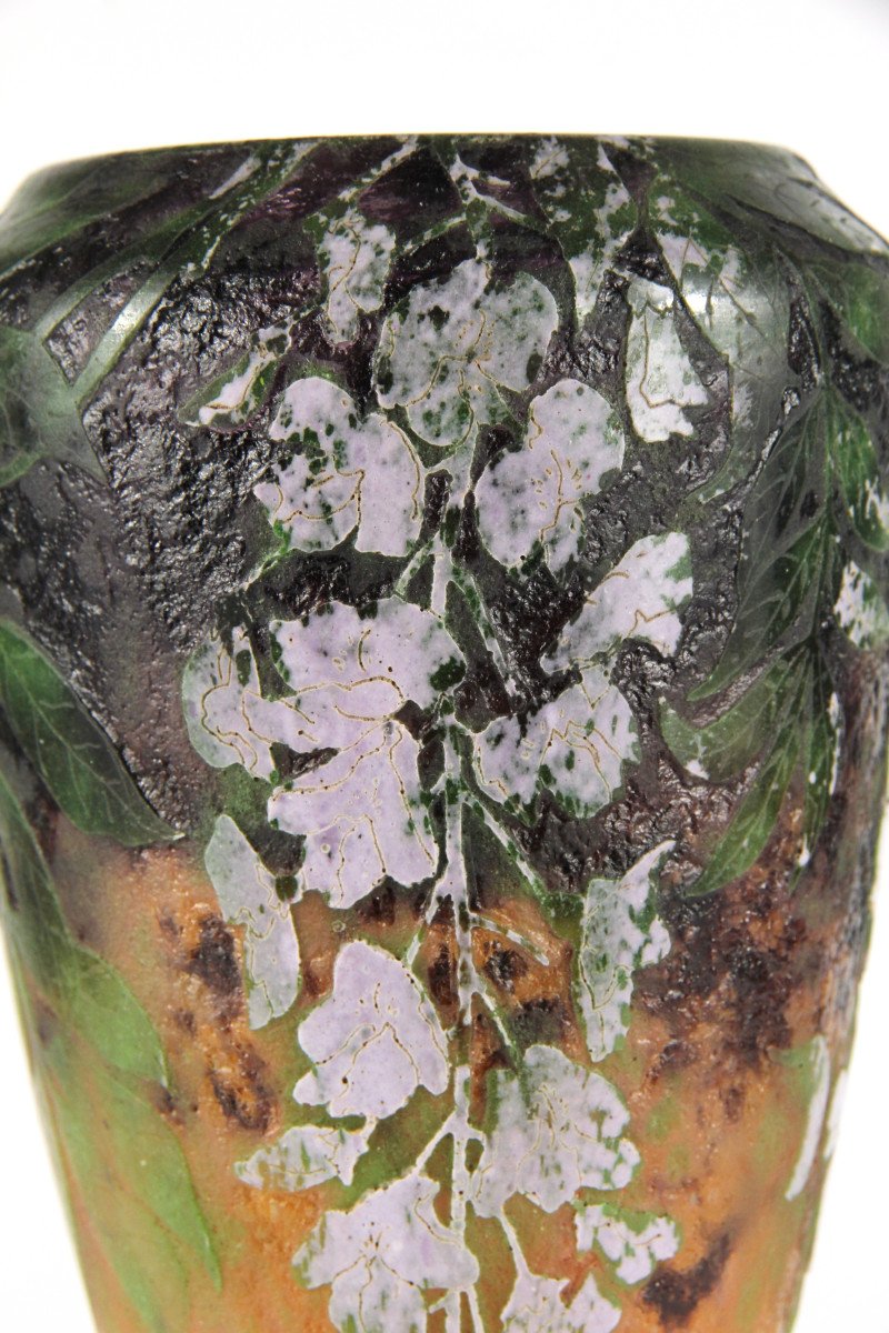 Vase Daum Nancy (glycines)-photo-6