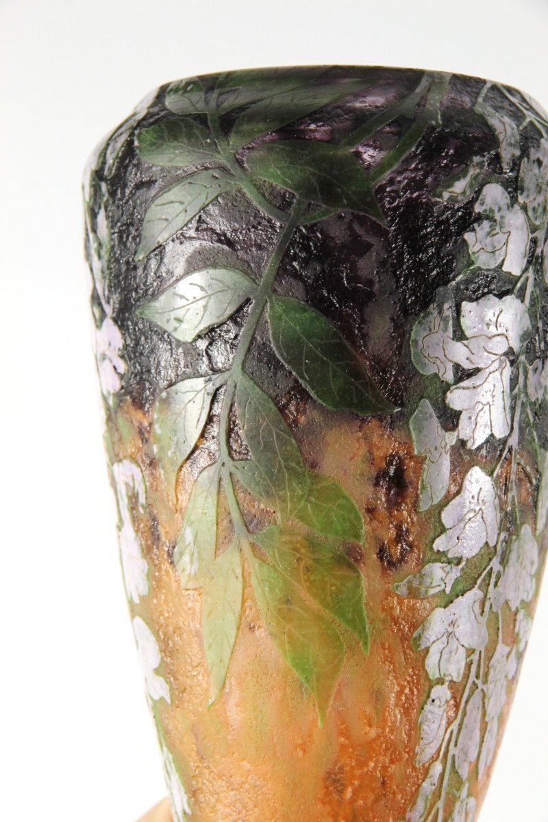 Vase Daum Nancy (glycines)-photo-7