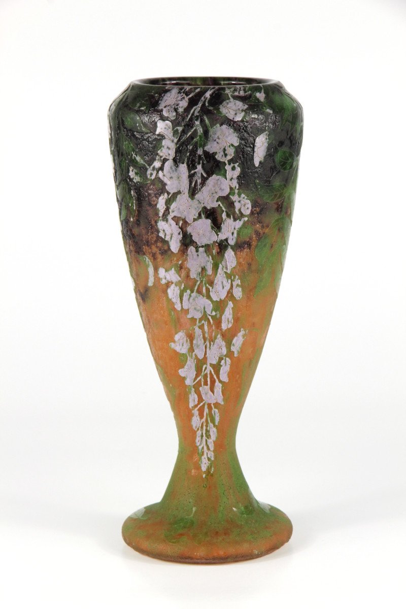 Vase Daum Nancy (glycines)