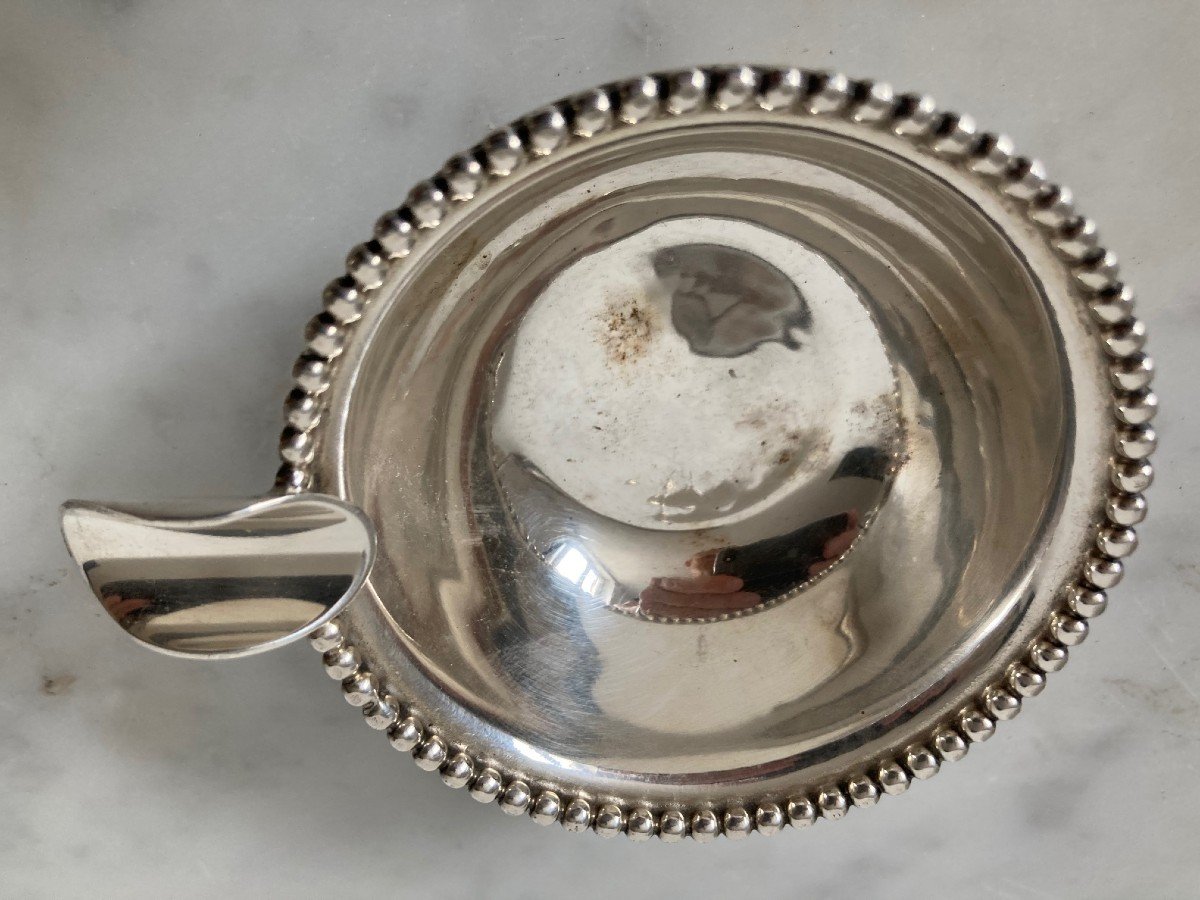 Jean Despres (1889-1980) - Ashtray In Round Shape - Silver Metal - Signed - Circa 1950-photo-4