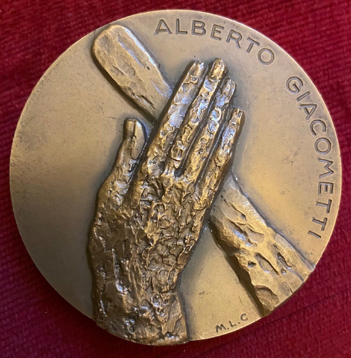 Médaille d'Alberto Giacometti (1901-1966) -photo-3