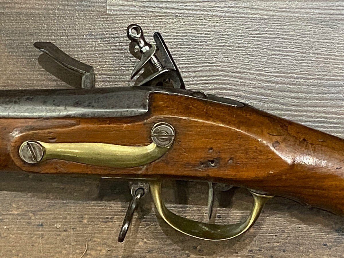 Fusil à silex transformé en percussion de Marine type 1779-1786, modèle des Colonies. -photo-6