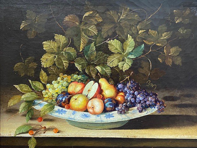 Ida Calzolari (1936- ) - Still Life With Fruits - Oil On Canvas