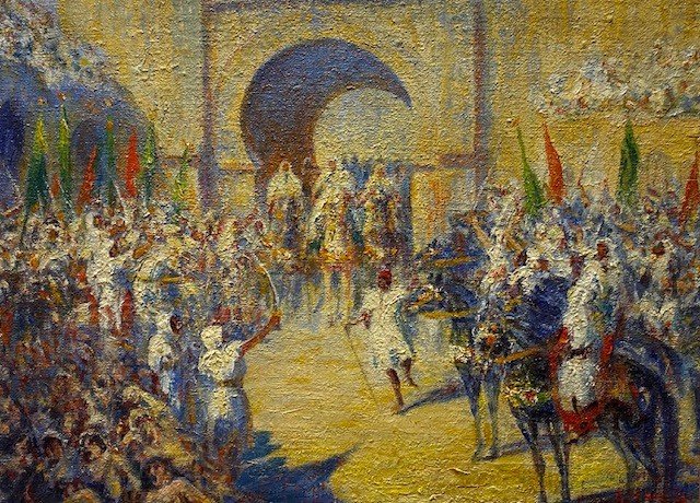 Georges Sauveur Maury (1872-1960) - The Exit Of The Pasha - Circa 1920/1930