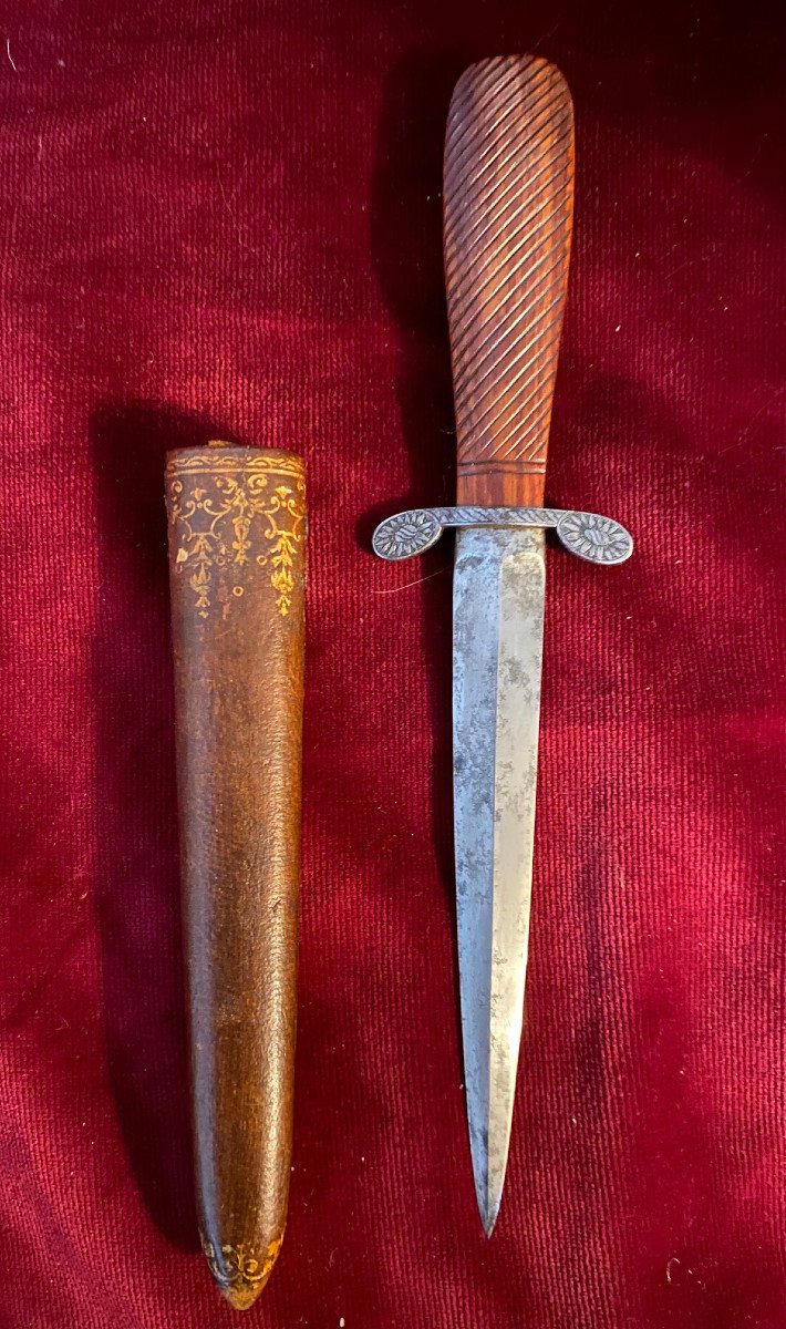 Virtue Dagger With Its Scabbard - 18th Century 