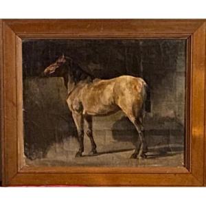 d'après Rosa Bonheur (1822-1899) - Cheval de Profil  - Huile sur Toile daté 1880 