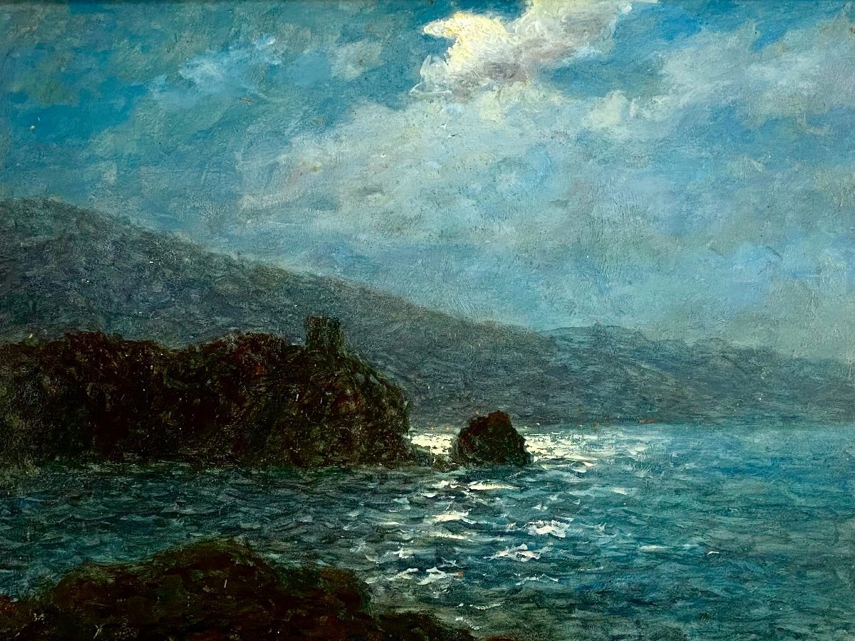 Vincent Ambrosini (1905-1982): The Moonlit Coast -photo-4