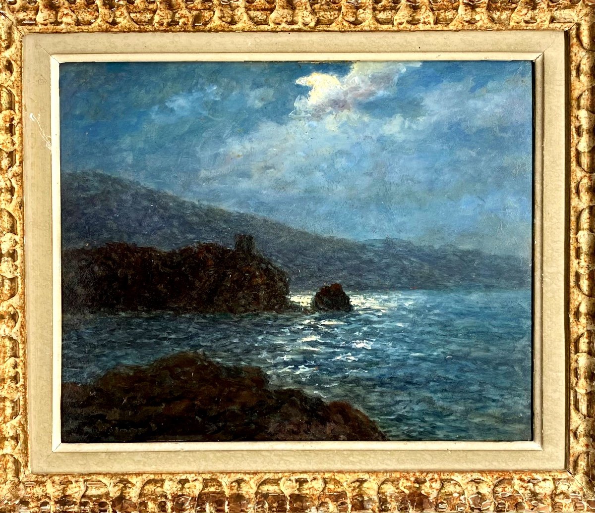 Vincent Ambrosini (1905-1982): The Moonlit Coast -photo-1