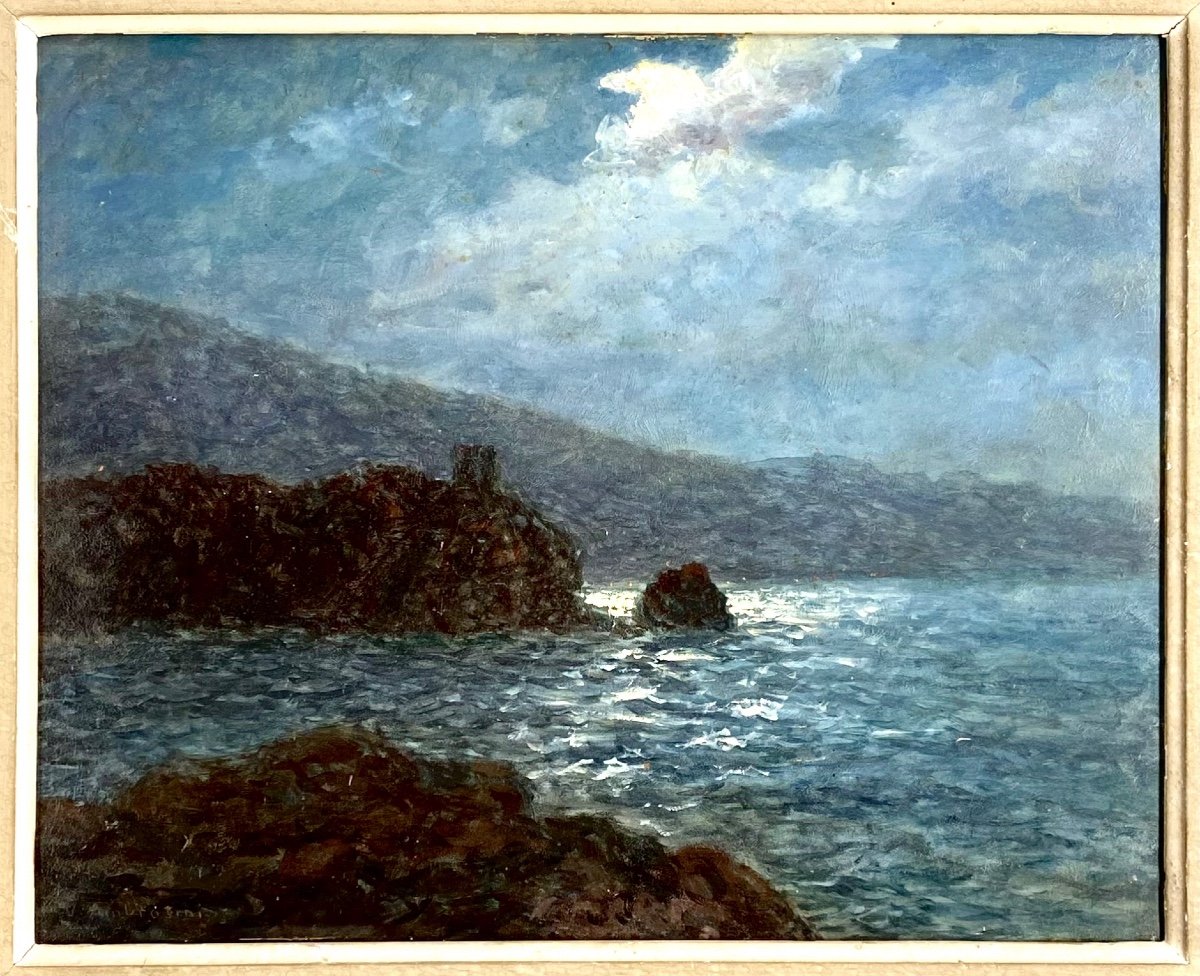 Vincent Ambrosini (1905-1982) - Moonlight In Corsica -photo-1