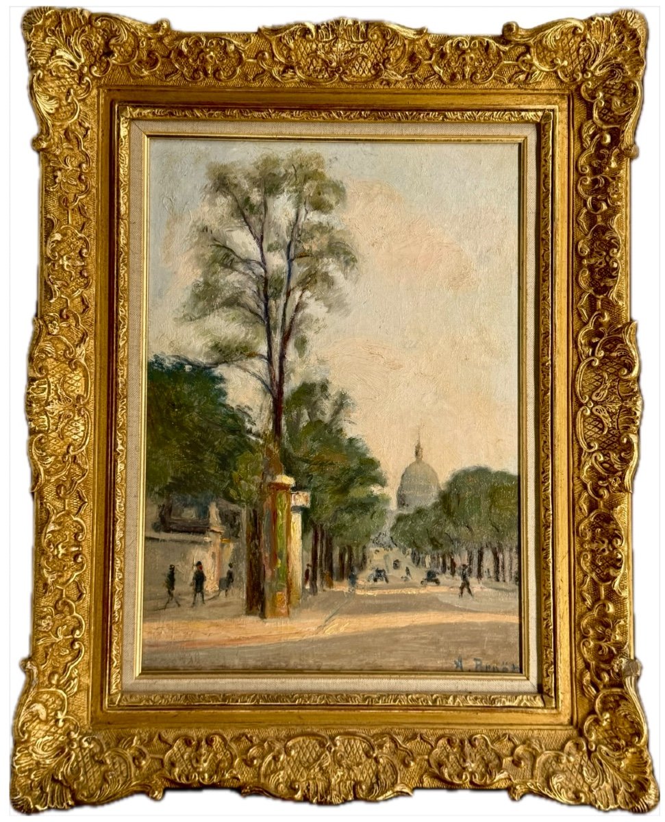 Adolphe Félix Broët ( 1873 - 1942) Paris, Le Quartier Des Invalides  Vers 1900 -