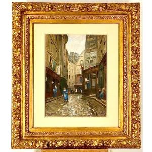 Victor Gabriel Gilbert (1847 - 1935) Paris Les Halles Signed 