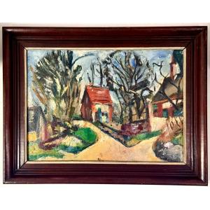 François Desnoyer (1895 - 1972) Oil On Wood Panel Signed 