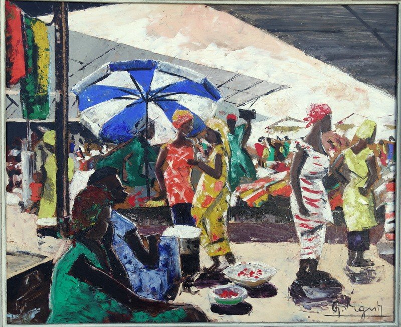 "Le MARCHE de TREICHVILLE " par G.VIGNESOULT....DAKAR 1957