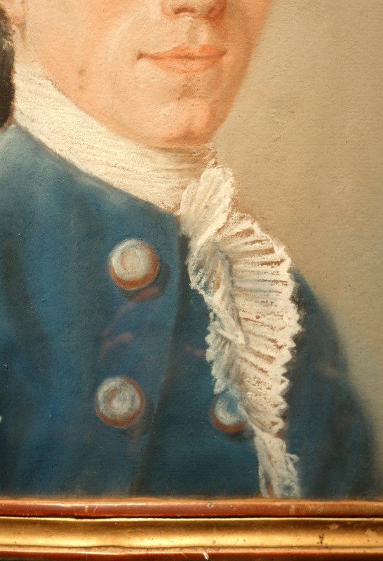 "GENTILHOMME " .....Pastel du 18 eme Siécle-photo-4