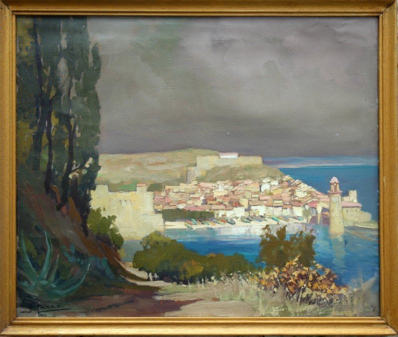 "collioure Stormy Weather" By Jean Marec Around 1950/60